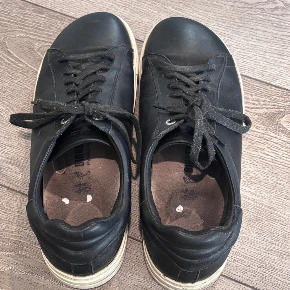 Birkenstock Bend Low Sneakers Mens 44 Black‎ Leather Lace Up Casual Shoes